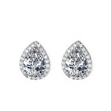 Radiant Waterdrop CZ Stud Earrings