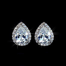 Radiant Waterdrop CZ Stud Earrings