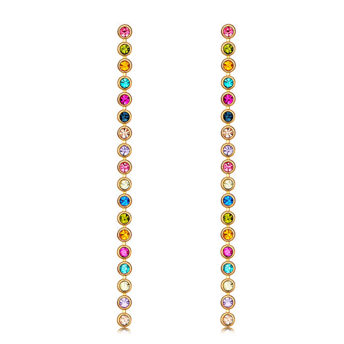 Colorful Australia Rhinestone Drop Earrings