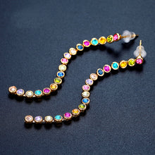 Colorful Australia Rhinestone Drop Earrings