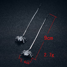 Rose Gold Color Spdier CZ Drop Earrings