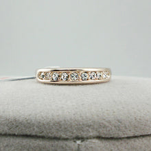 Rose Gold Rhinestones Anniversary Band