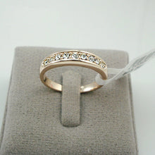 Rose Gold Rhinestones Anniversary Band