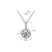2 Carat Synthetic Heart and Arrows Cubic Zirconia Pendant Necklace