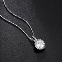 2 Carat Synthetic Heart and Arrows Cubic Zirconia Pendant Necklace