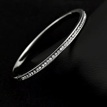 Austrian Crystals Cuff Bracelet - White Gold Color