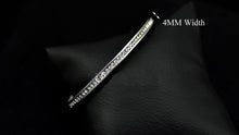Austrian Crystals Cuff Bracelet - White Gold Color