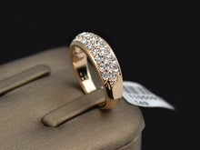 Classic Rose Gold Rhinestones Studded Finger Rings