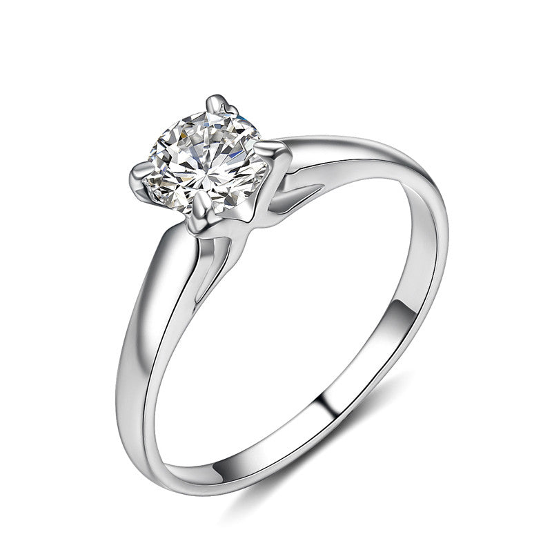 Classic 4 Prong 0.65 carat Cubic Zirconia Ring