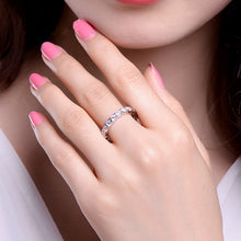 White Gold Color Simulated CZ Stone Ring