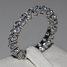 White Gold Color Simulated CZ Stone Ring